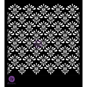 Designer Stencil - Lace Trim Background - 6x6